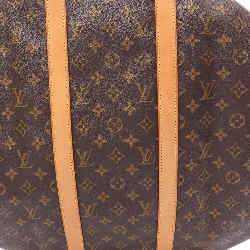 LOUIS VUITTON Brown Monogram Leather Keepall 50 Boston Bag - Picture 6 of 11